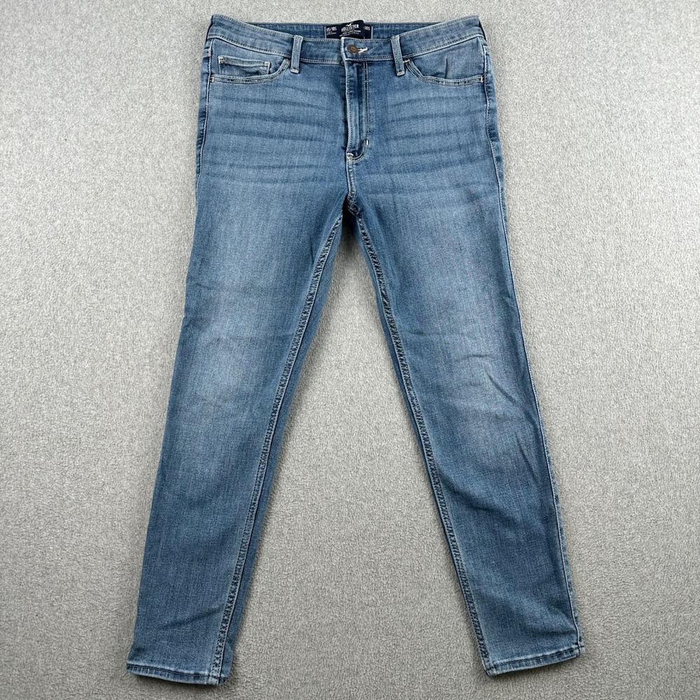 Hollister Jeans Womens 11S/10S High-Rise Super Skinny Blue Soft Stretch Denim